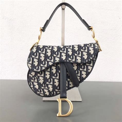 dior oblique jacquard bag|blue dior saddle bag.